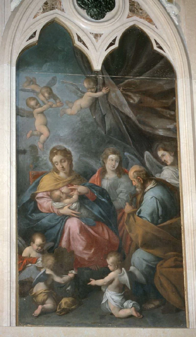 Sacra Famiglia e angeli